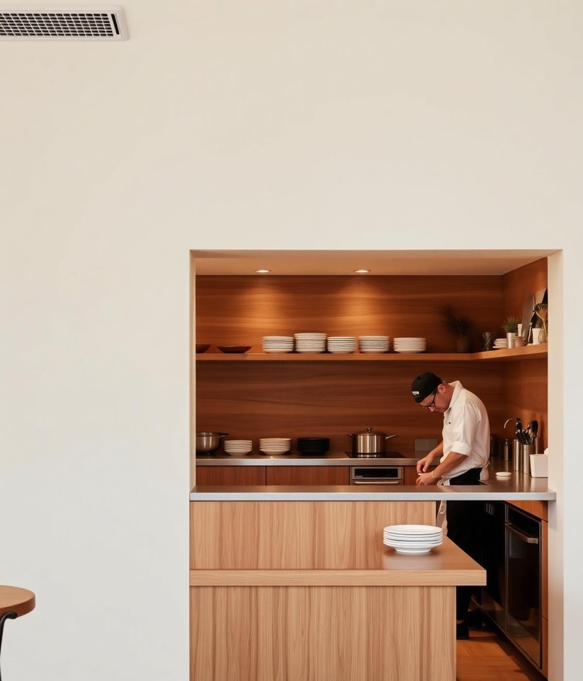 Minimalist kitchen interior