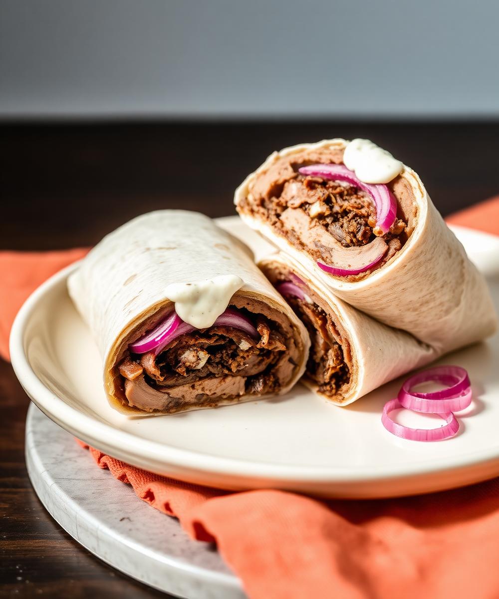 Brisket & Black Garlic burrito