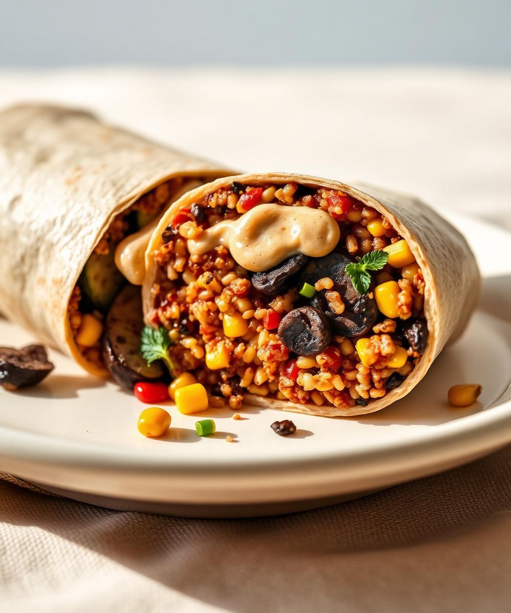 Smoked Portobello & Quinoa burrito